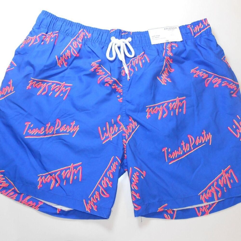 NWT Arizona Swim Board Shorts Men Size XL